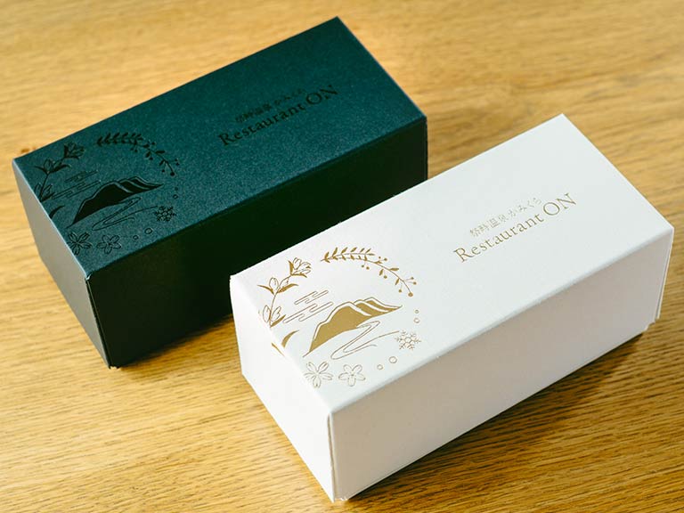 ガトーショコラ パッケージ 2色の外箱