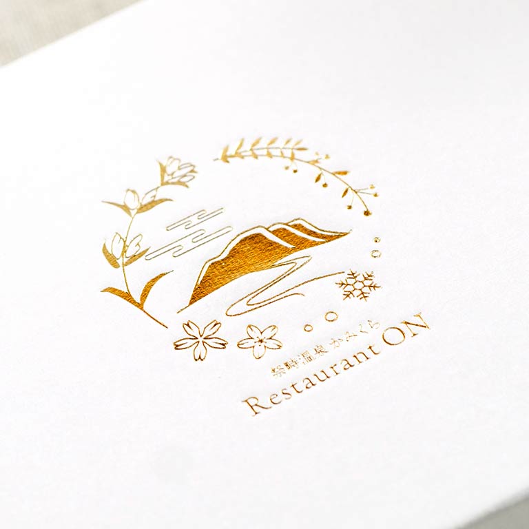 パッケージ 箔押し